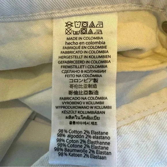 ๐ 6/$60, Michael Kors Parker Slim Fit Jeans, White, Size 32/32 - Picture 8 of 8